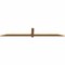 Ekena Millwork Eugene Smooth Timber Gable Bracket, Western Red Cedar, 96"W x 16"H x 1 1/2"D x 3 1/2"F, 4/12 Pitch GBW096X16X0204EUG00SWR - alternate 4